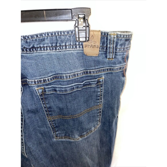Prana Men’s Straight Jeans Size 40x34 Blue Western Rodeo Cowboy Zip Fly Rise 12 - Picture 10 of 12